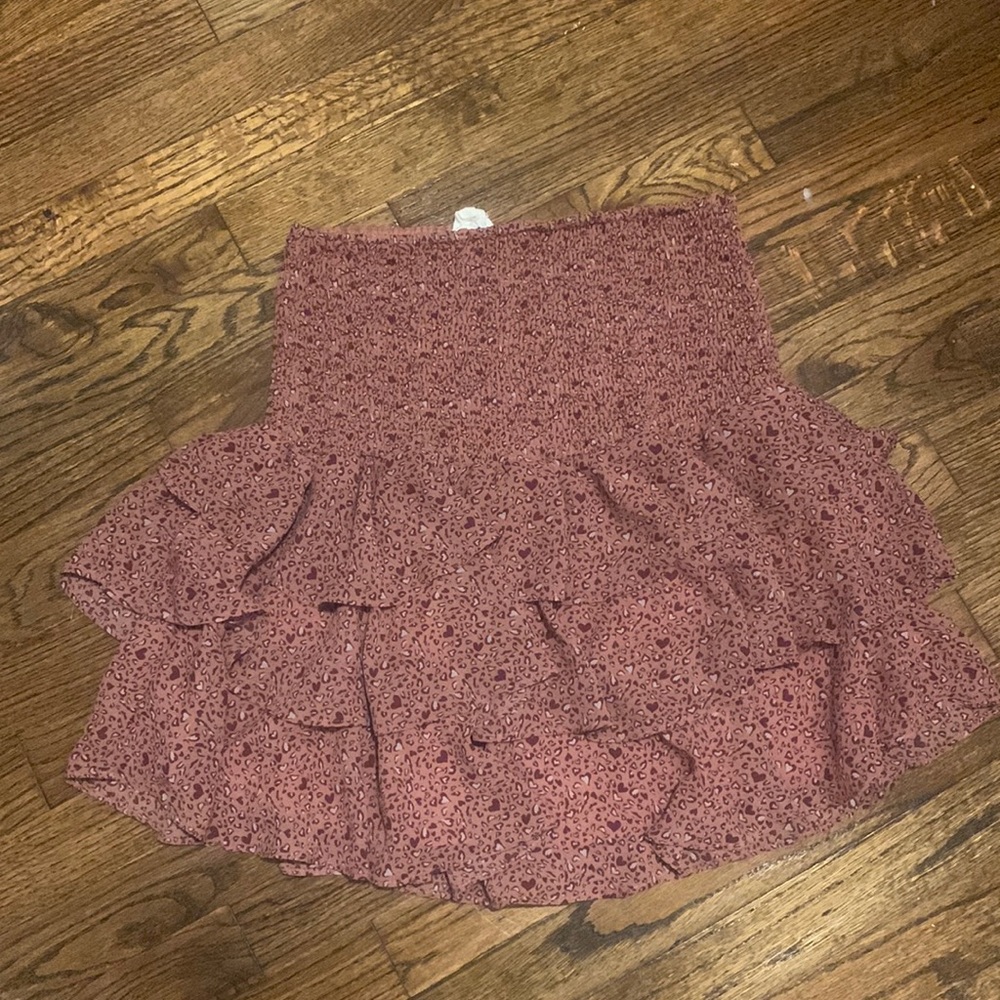 Ruffle mini skirt